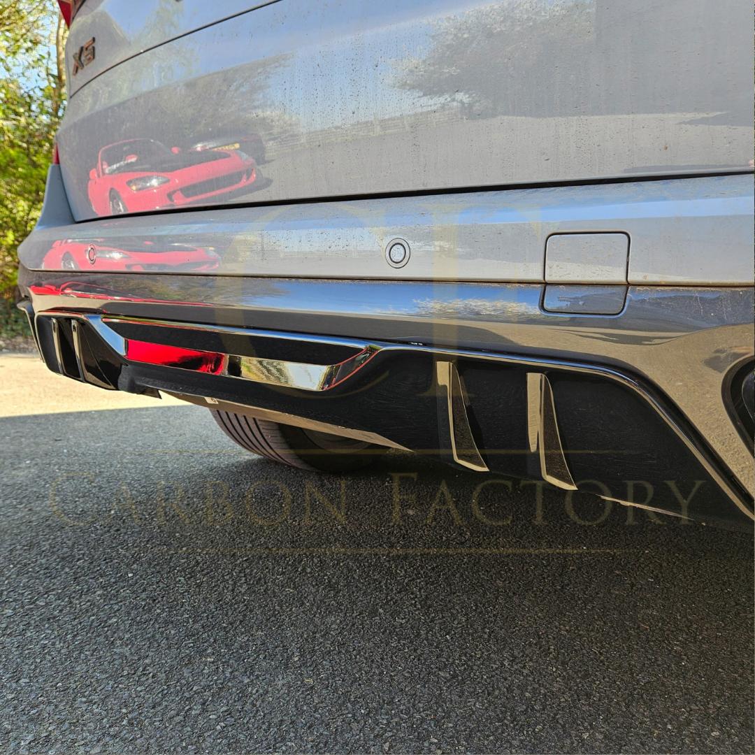Gloss Black Body Kit 1 Splitter Diffuser Side Skirts Spoiler for BMW G05 LCI X5 23-Present (No Exhaust Tips)-Carbon Factory
