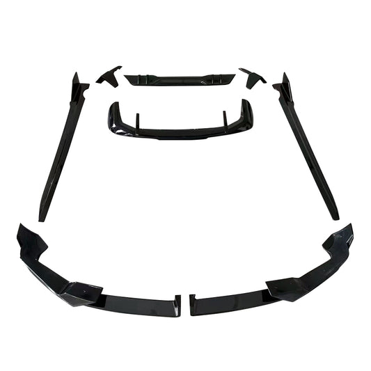 Gloss Black Body Kit 1 Splitter Diffuser Side Skirts Spoiler for BMW G05 LCI X5 23-Present (No Exhaust Tips)-Carbon Factory