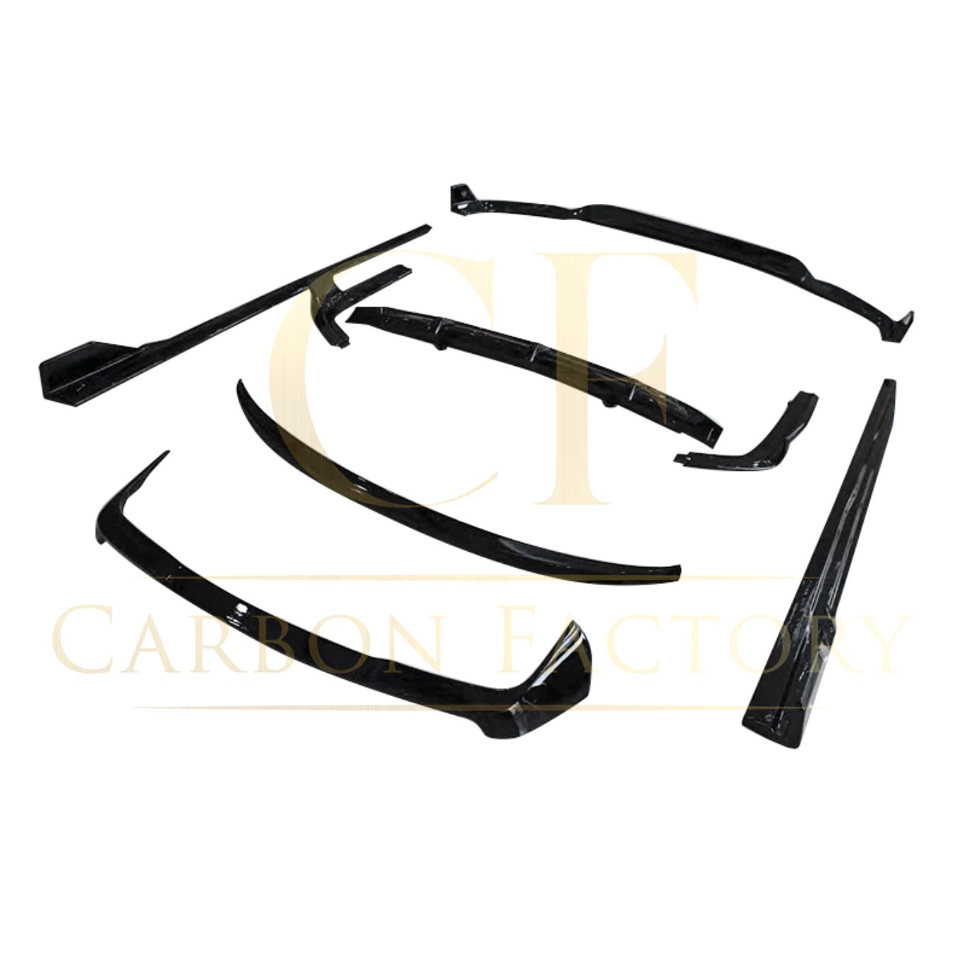 Gloss Black Body Kit 2 Splitter Diffuser Side Skirts Spoiler for BMW G07 LCI X7 23-Present-Carbon Factory