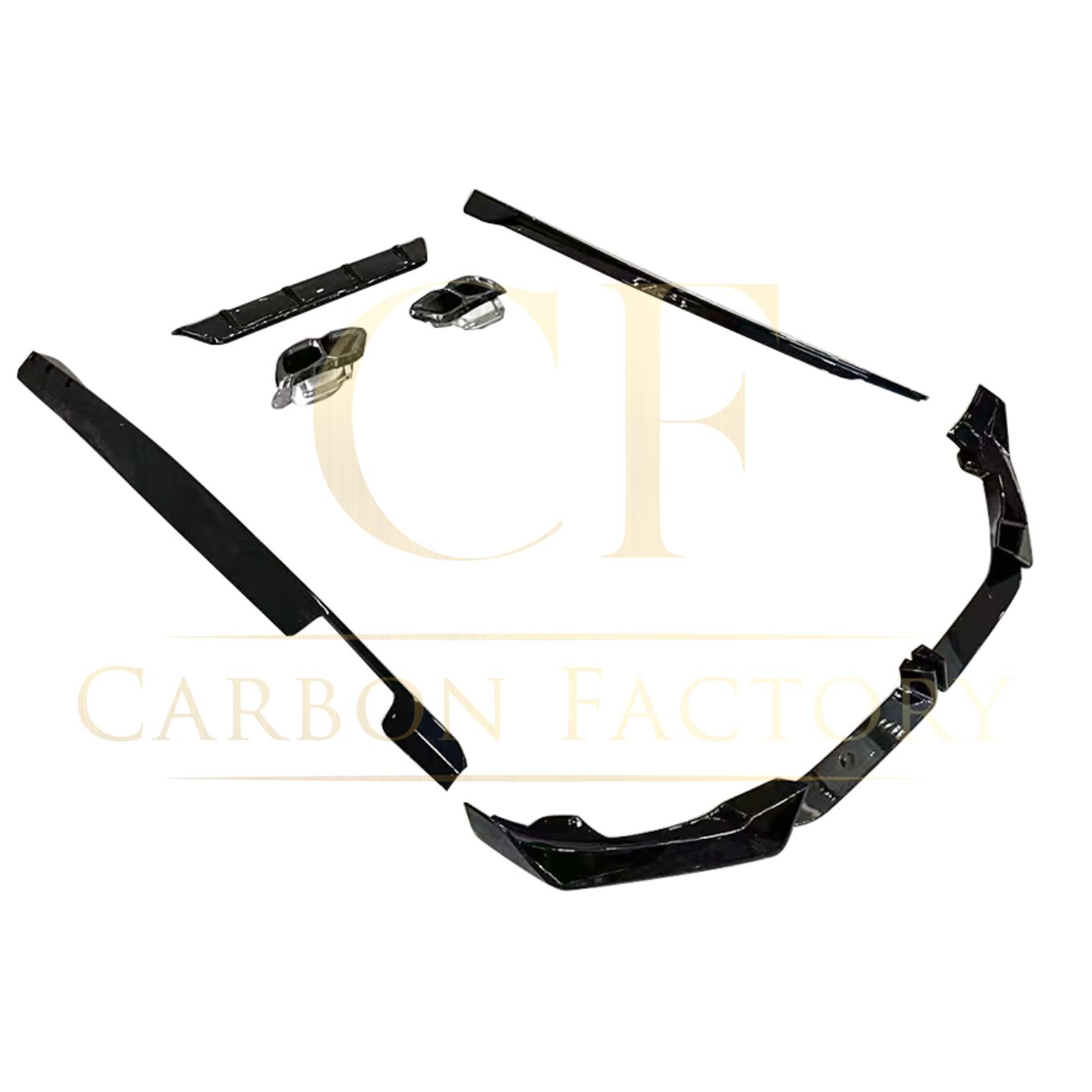 Gloss Black Body Kit Splitter Diffuser Side Skirts for BMW G06 LCI X6 23-Present-Carbon Factory