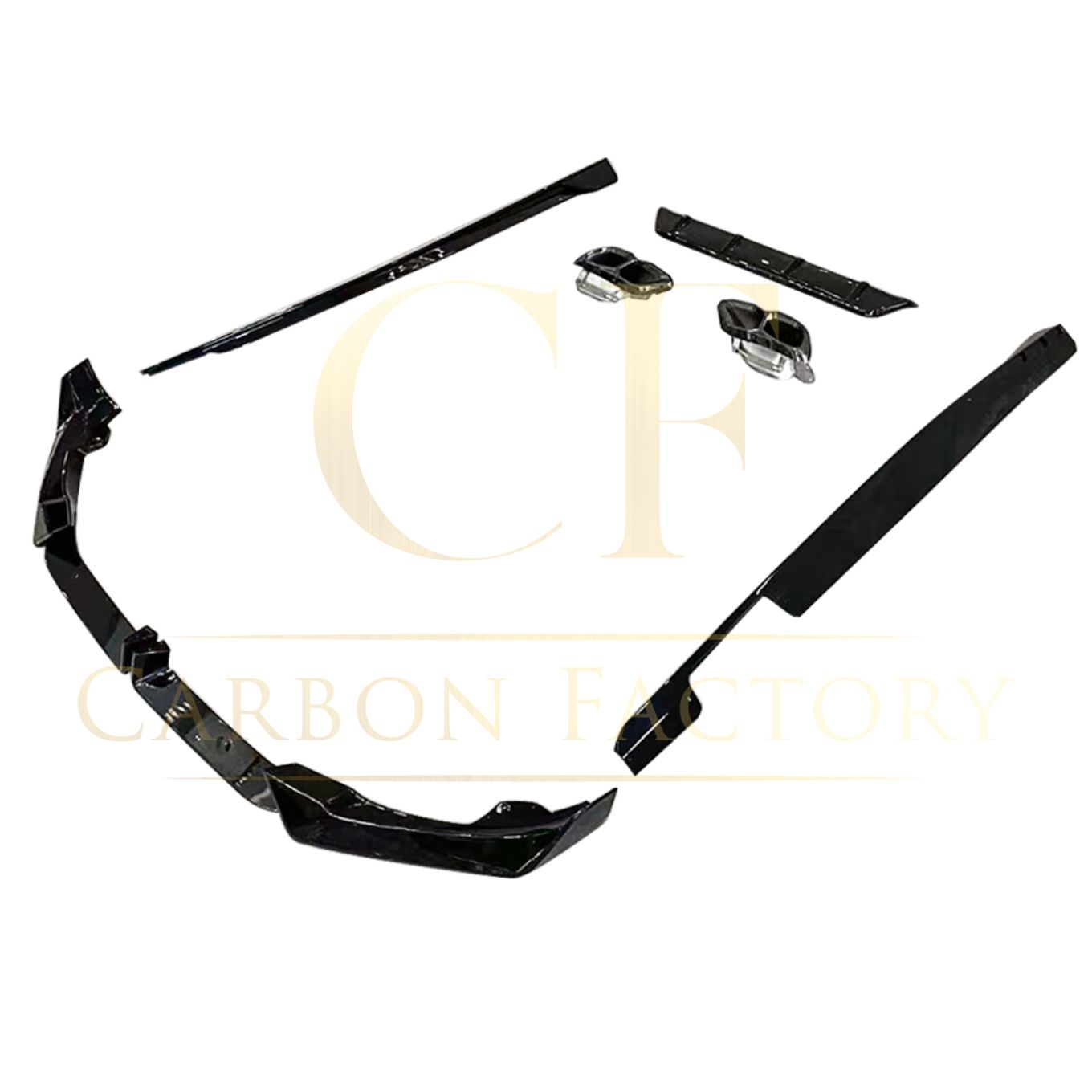 Gloss Black Body Kit Splitter Diffuser Side Skirts for BMW G06 LCI X6 23-Present-Carbon Factory