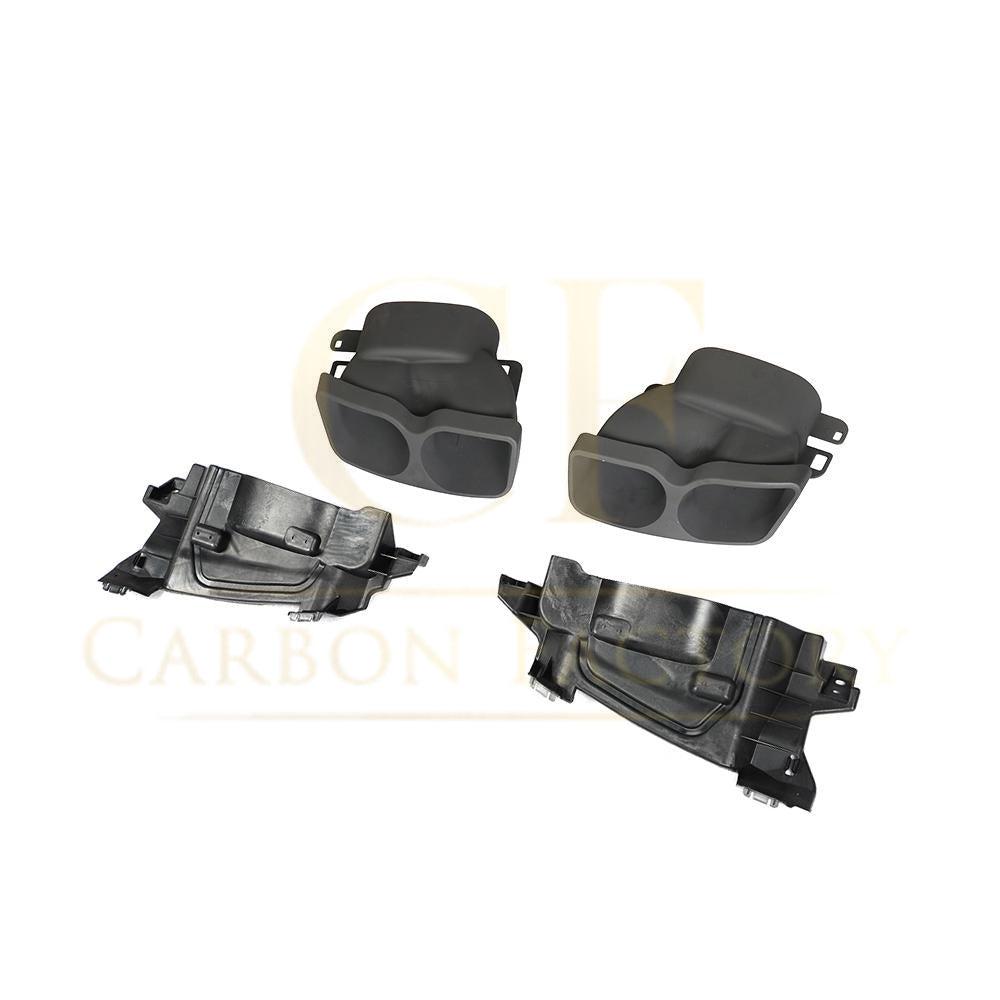 Gloss Black Exhaust Tips for Mercedes W213 E Class Saloon 16-18-Carbon Factory