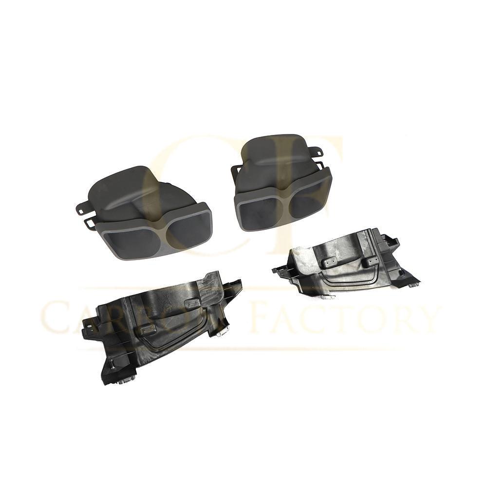 Gloss Black Exhaust Tips for Mercedes W213 E Class Saloon 16-18-Carbon Factory