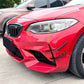 Gloss Black Front Bumper Canards for BMW F87 M2 OG 14-20-Carbon Factory
