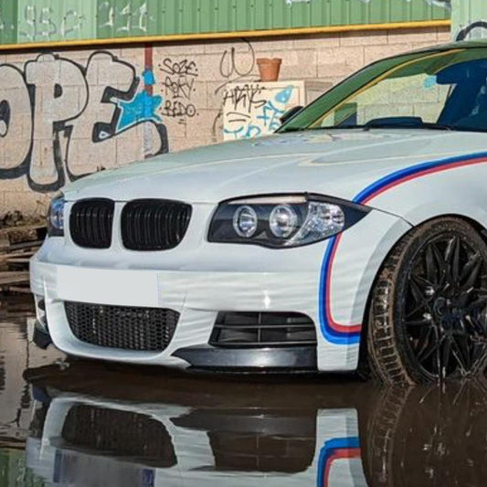 Gloss Black Front Bumper Covers for BMW 1 Series E82 E88 2007-2013-Carbon Factory