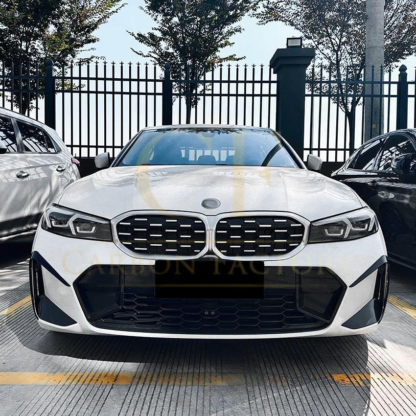 Gloss Black Front Bumper Trims for BMW 3 Series G20 G21 LCI 23-25-Carbon Factory