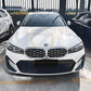 Gloss Black Front Bumper Trims for BMW 3 Series G20 G21 LCI 23-25-Carbon Factory