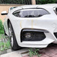 Gloss Black Front Bumper Trims for BMW F22 F23 2 Series 14-20-Carbon Factory