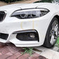 Gloss Black Front Bumper Trims for BMW F22 F23 2 Series 14-20-Carbon Factory