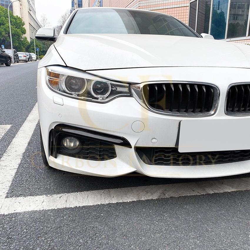 Gloss Black Front Bumper Trims for BMW F32 F33 F36 4 Series 14-20-Carbon Factory