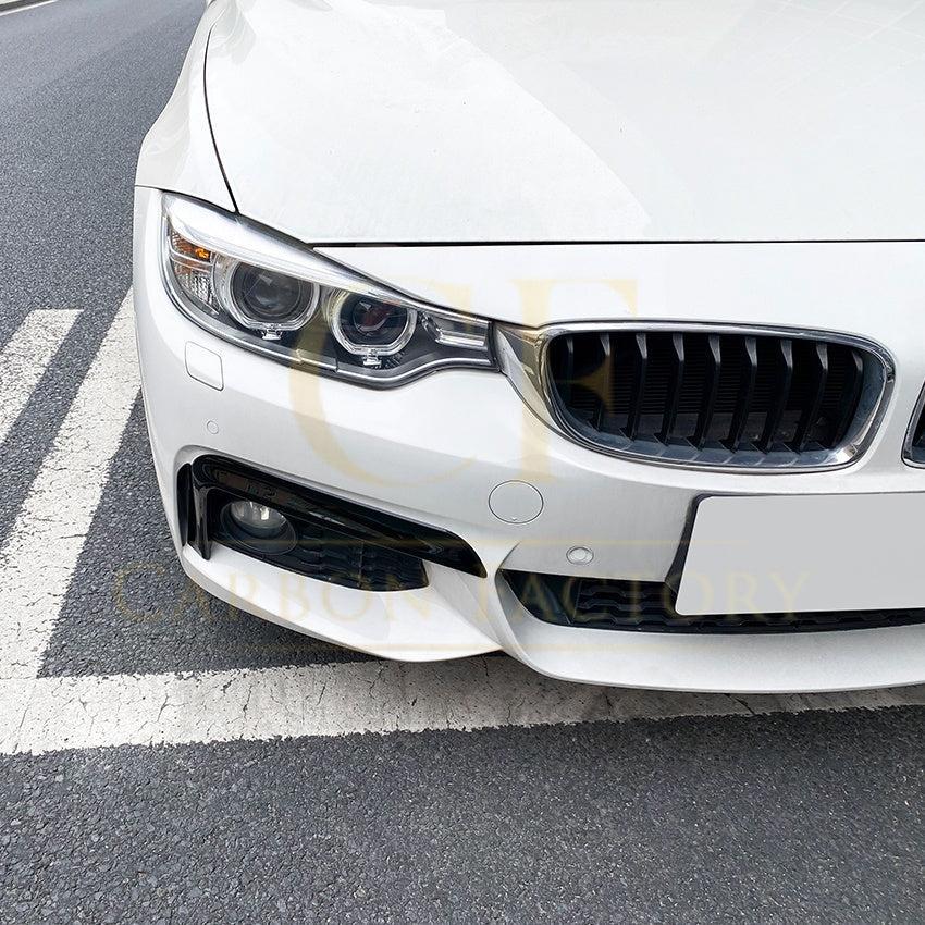 Gloss Black Front Bumper Trims for BMW F32 F33 F36 4 Series 14-20-Carbon Factory