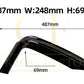 Gloss Black Front Bumper Trims for BMW F32 F33 F36 4 Series 14-20-Carbon Factory