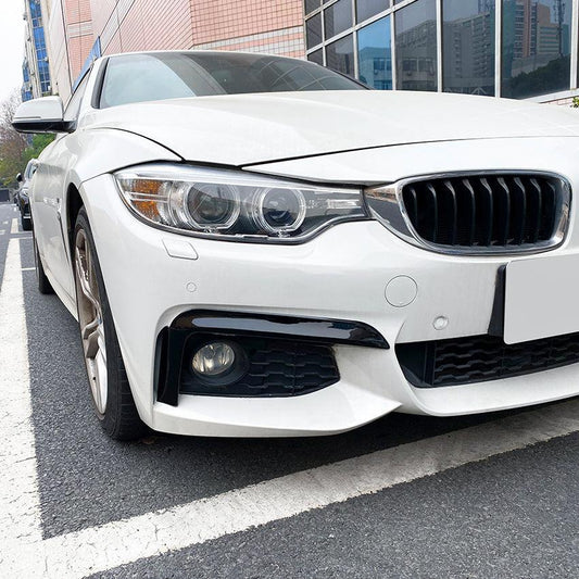 Gloss Black Front Bumper Trims for BMW F32 F33 F36 4 Series 14-20-Carbon Factory