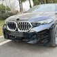 Gloss Black Front Bumper Trims for BMW G06 X6 LCI 23-25-Carbon Factory