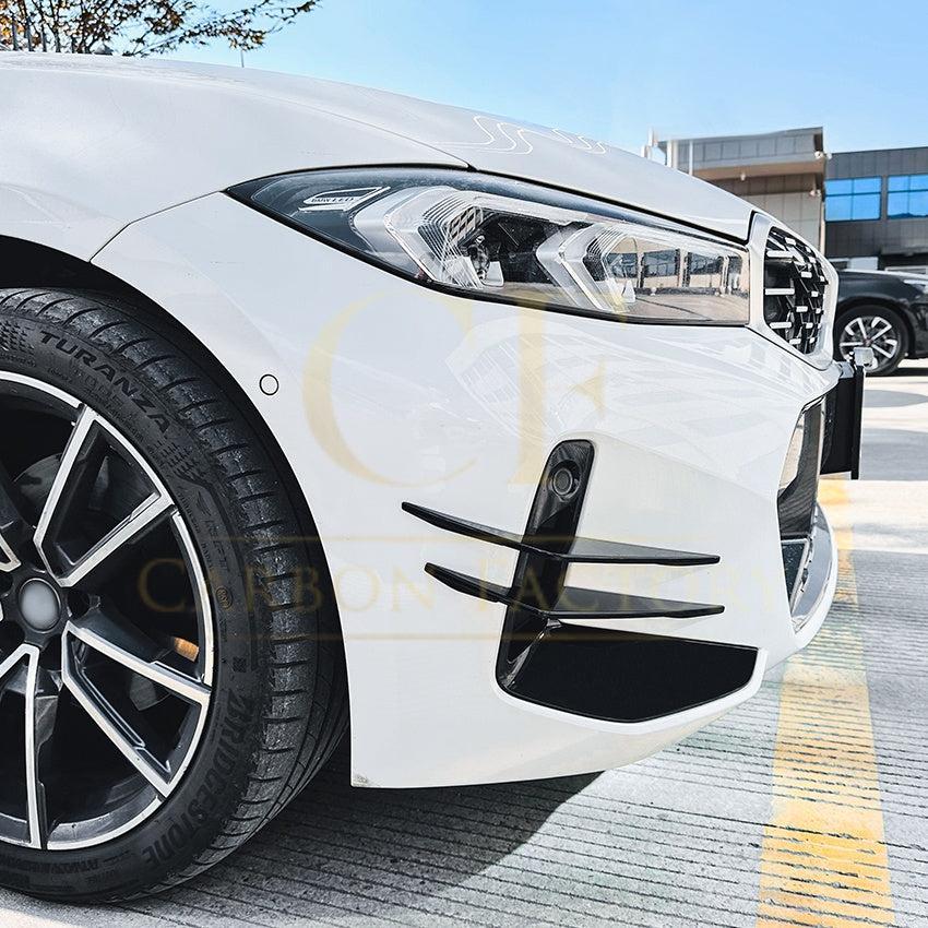 Gloss Black Front Canards for BMW 3 Series G20 G21 LCI 23-25-Carbon Factory
