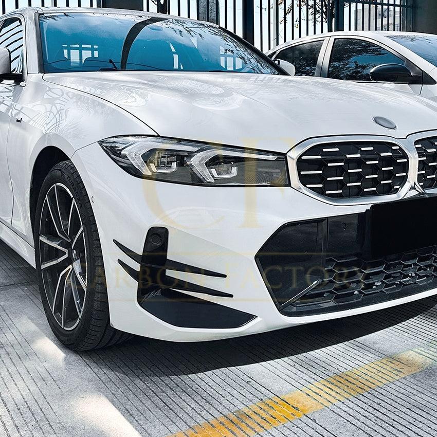 Gloss Black Front Canards for BMW 3 Series G20 G21 LCI 23-25-Carbon Factory