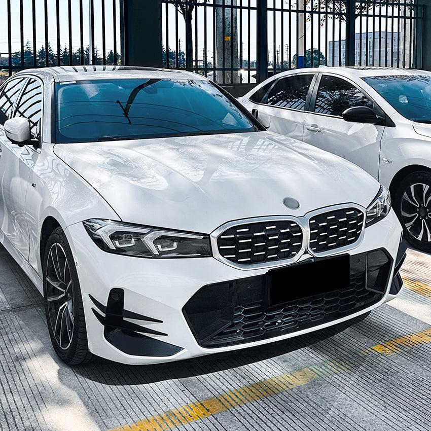 Gloss Black Front Canards for BMW 3 Series G20 G21 LCI 23-25-Carbon Factory