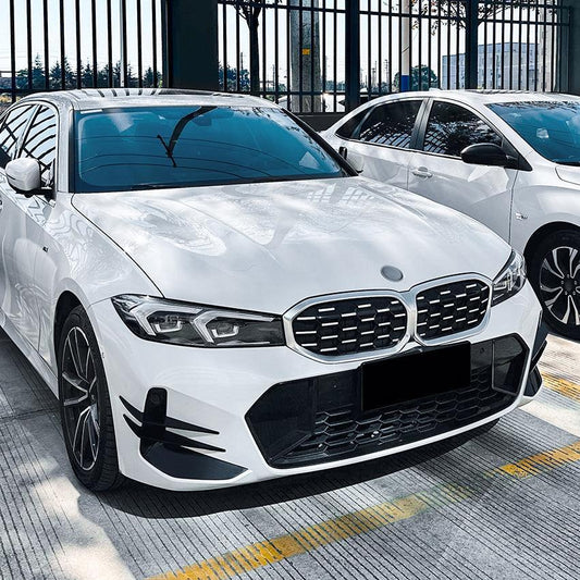 Gloss Black Front Canards for BMW 3 Series G20 G21 LCI 23-25-Carbon Factory