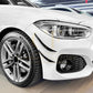 Gloss Black Front Canards for BMW F20 F21 1 Series LCI 15-19-Carbon Factory