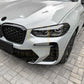 Gloss Black Front Canards for BMW G01 X3 G02 X4 LCI 22-24-Carbon Factory