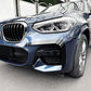 Gloss Black Front Canards for BMW G01 X3 G02 X4 Pre-LCI 18-21-Carbon Factory