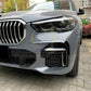 Gloss Black Front Canards for BMW G05 X5 19-25-Carbon Factory