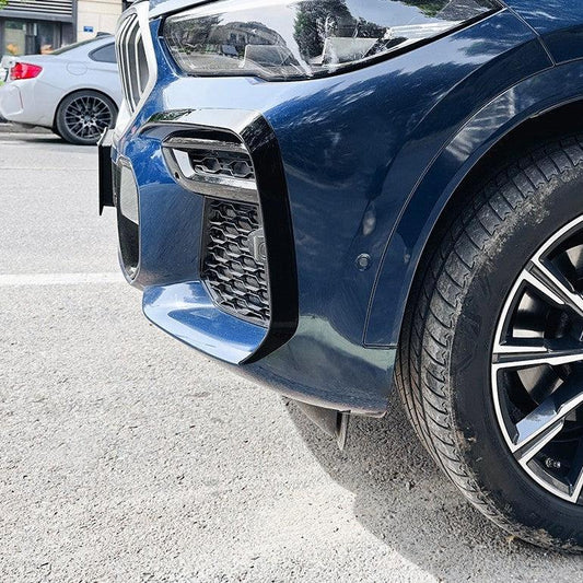 Gloss Black Front Canards for BMW G06 X6 Pre-LCI 19-22-Carbon Factory