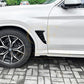 Gloss Black Front Fender Trims for BMW G01 X3 G02 X4 18-24-Carbon Factory
