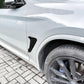 Gloss Black Front Fender Trims for BMW G01 X3 G02 X4 18-24-Carbon Factory