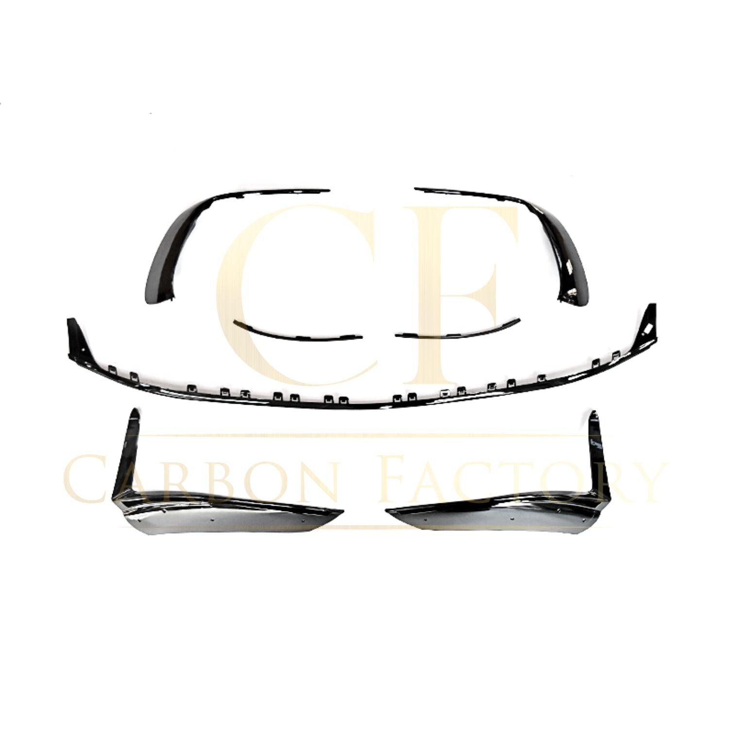Gloss Black Front Splitter Set for Mercedes Benz W206 C Class 22-Present-Carbon Factory