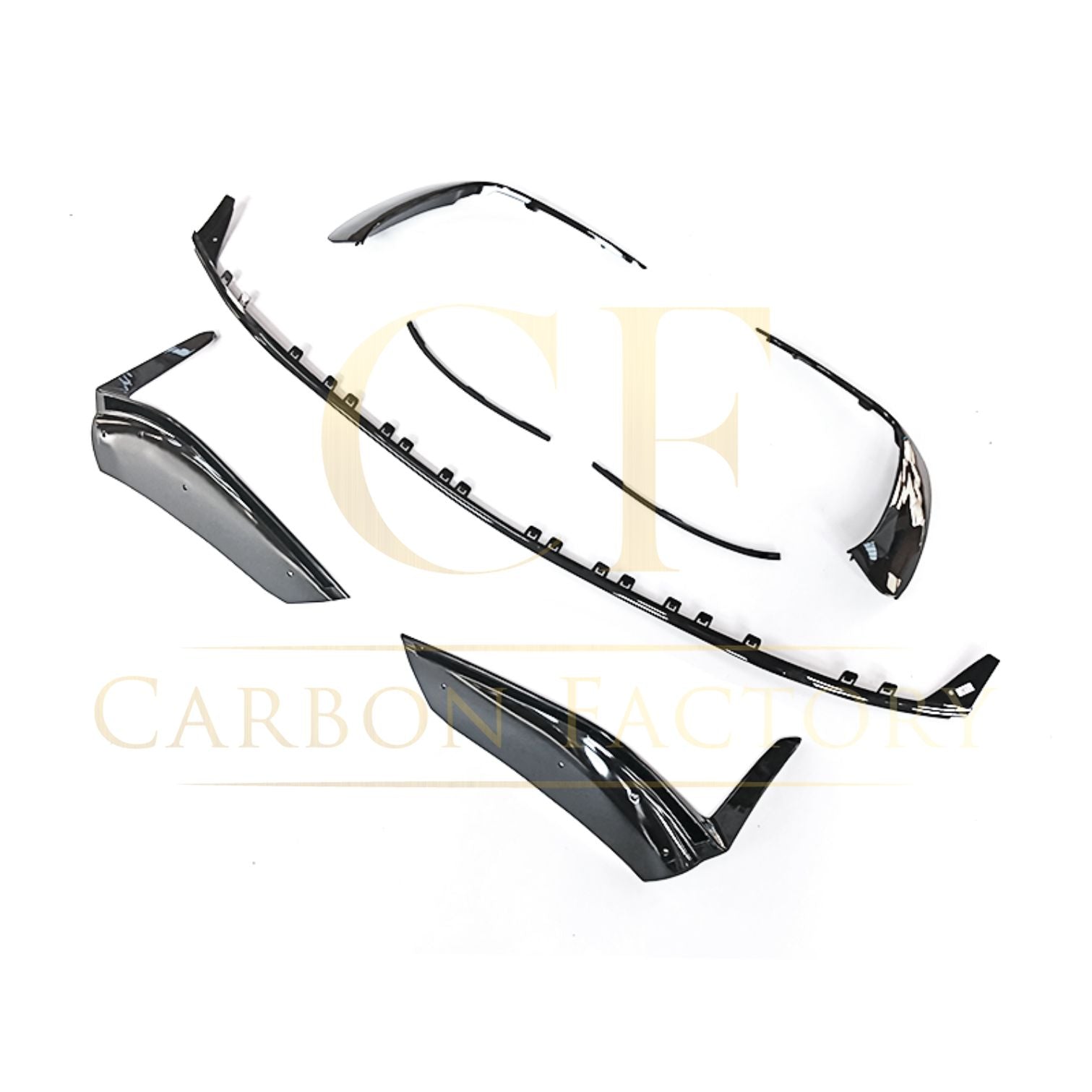 Gloss Black Front Splitter Set for Mercedes Benz W206 C Class 22-Present-Carbon Factory