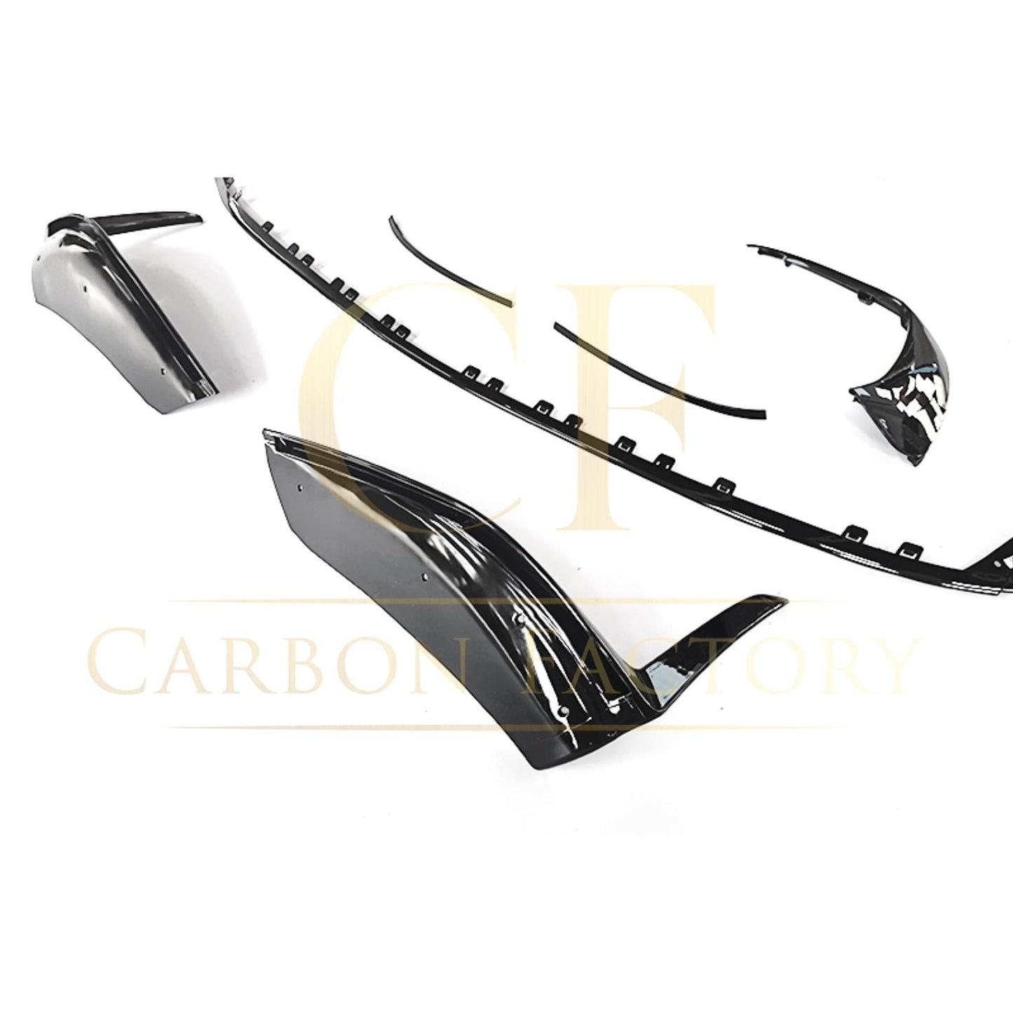 Gloss Black Front Splitter Set for Mercedes Benz W206 C Class 22-Present-Carbon Factory