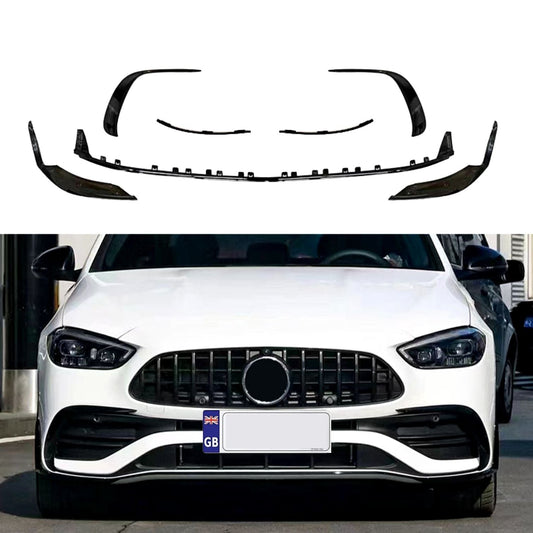 Gloss Black Front Splitter Set for Mercedes Benz W206 C Class 22-Present-Carbon Factory