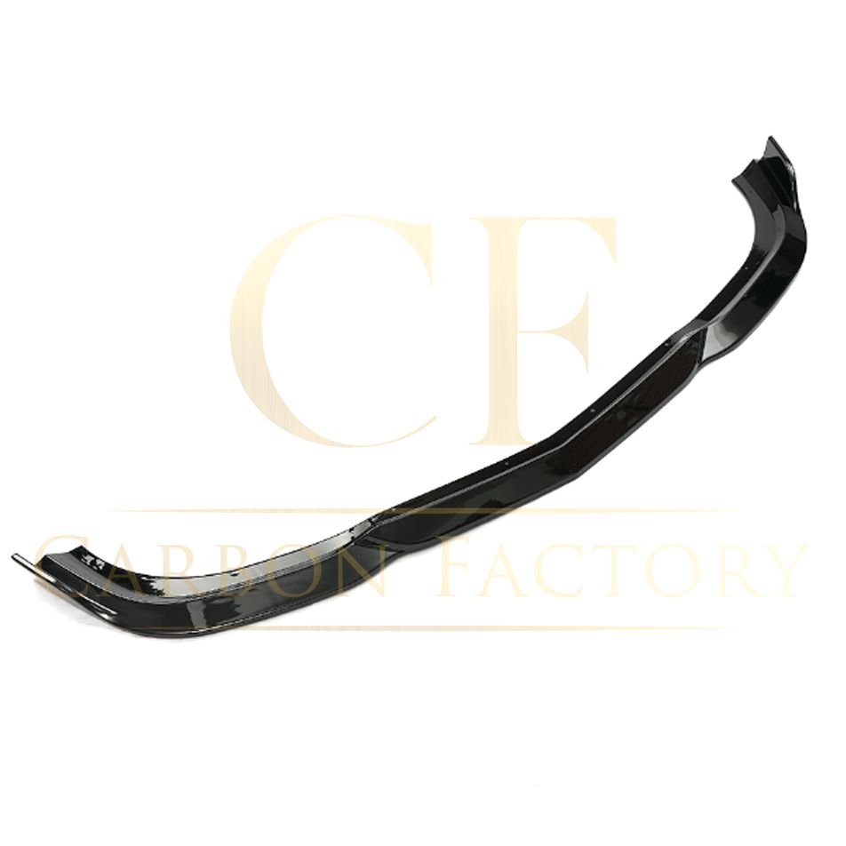 Gloss Black Front Splitter for Mercedes Benz W204 C Class Standard Model 08-14-Carbon Factory