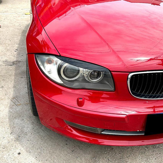Gloss Black Headlight Trims for BMW 1 Series E81 E82 E88 E87 2007-2013-Carbon Factory