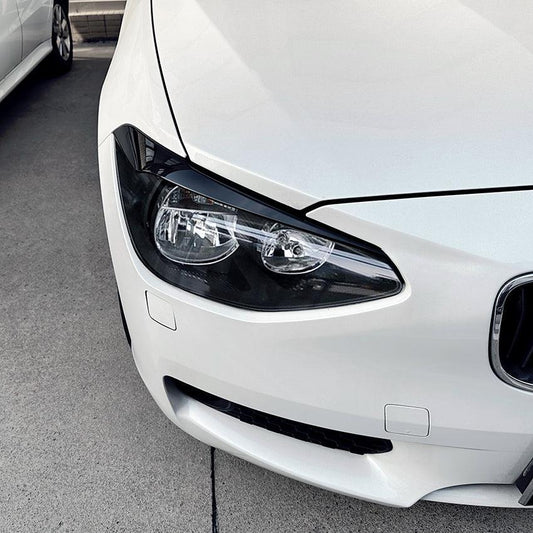Gloss Black Headlight Trims for BMW F20 F21 1 Series 11-14-Carbon Factory