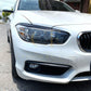 Gloss Black Headlight Trims for BMW F20 F21 1 Series M Sport 11-19-Carbon Factory