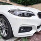Gloss Black Headlight Trims for BMW F22 F23 2 Series F87 M2 14-20-Carbon Factory