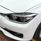 Gloss Black Headlight Trims for BMW F30 F31 3 Series 12-19-Carbon Factory