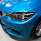 Gloss Black Headlight Trims for BMW F32 F33 F36 4 Series 14-20-Carbon Factory