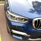 Gloss Black Headlight Trims for BMW G01 X3 G02 X4 18-24-Carbon Factory