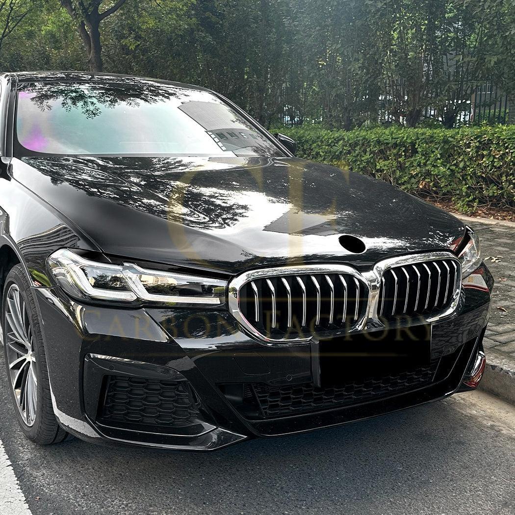 Gloss Black Headlight Trims for BMW G30 G31 LCI 5 Series 21-23-Carbon Factory
