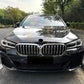 Gloss Black Headlight Trims for BMW G30 G31 LCI 5 Series 21-23-Carbon Factory