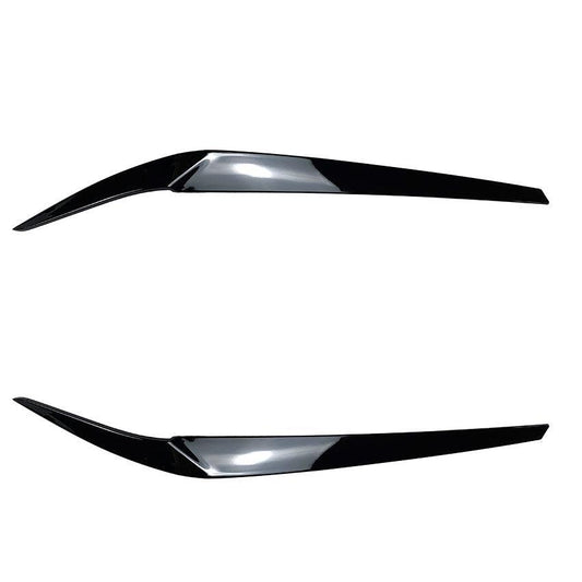 Gloss Black Headlight Trims for BMW G30 G31 Pre-LCI 5 Series 17-20-Carbon Factory