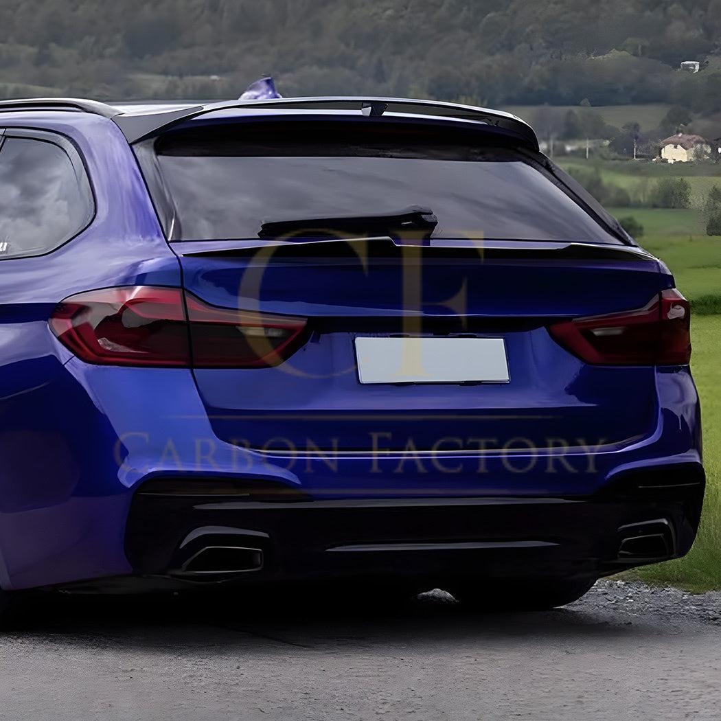 Gloss Black Mid Spoiler for BMW G31 5 Series Estate 17-24-Carbon Factory