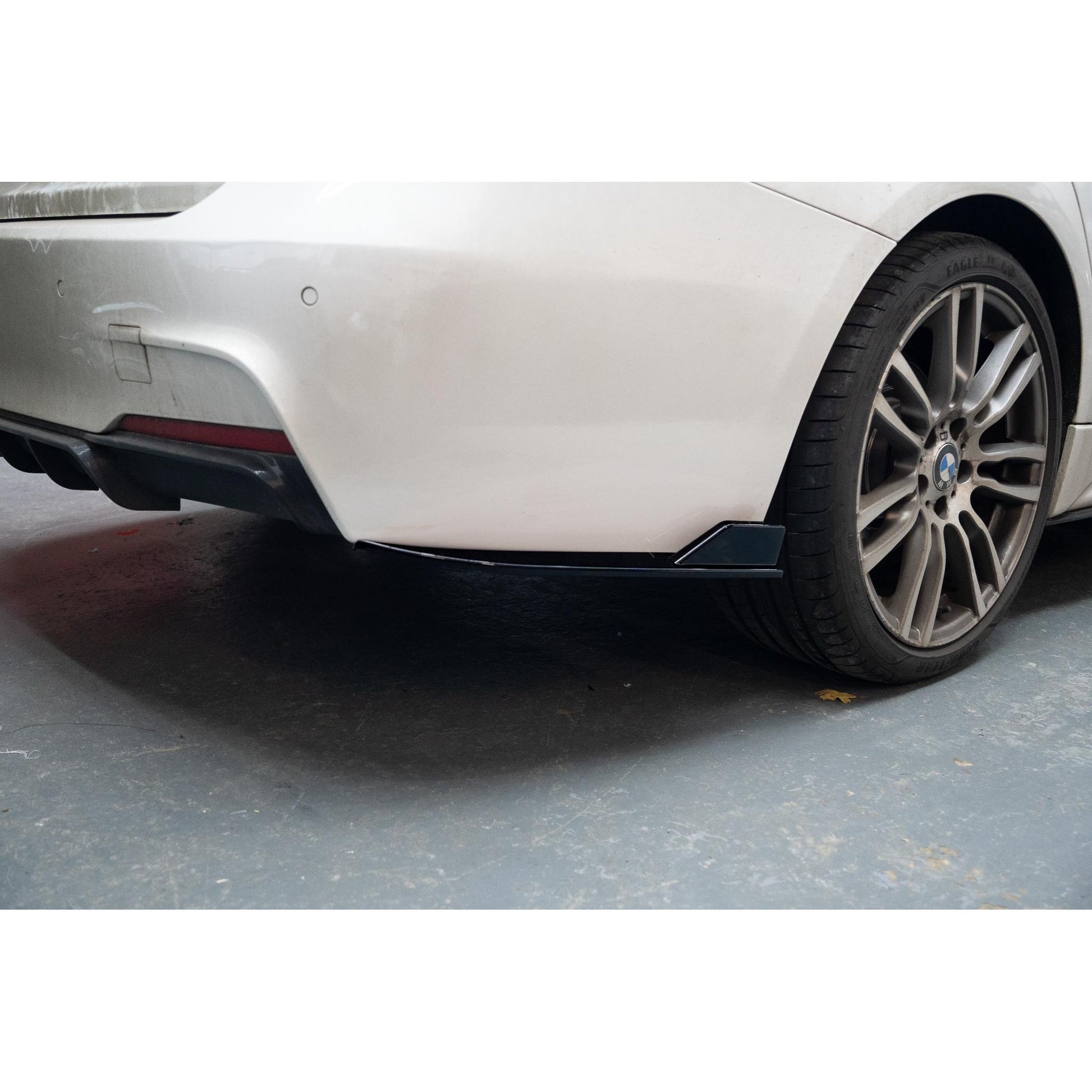 Gloss Black Rear Bumper Corners BMW F30 F31 3 Series 12-19-Carbon Factory