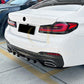 Gloss Black Rear Bumper Extension for BMW G30 G31 5 Series LCI M Sport 22-24-Carbon Factory
