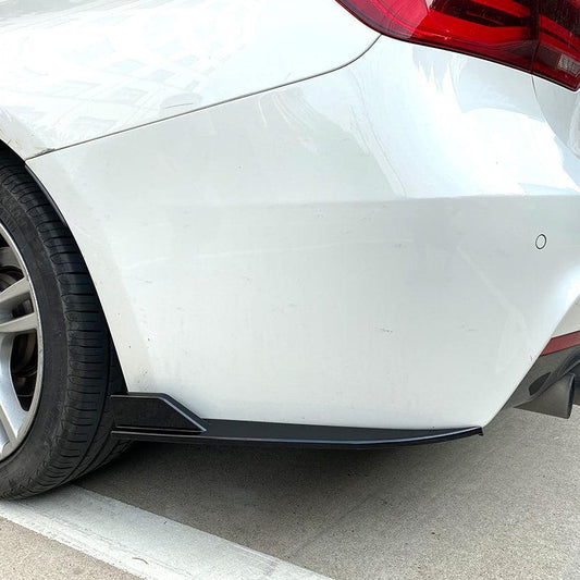Gloss Black Rear Bumper Spats for BMW F30 F31 3 Series 12-19-Carbon Factory