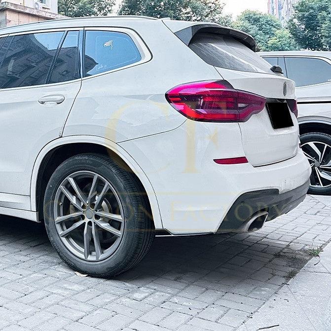 Gloss Black Rear Bumper Spats for BMW G01 X3 Pre-LCI 18-21-Carbon Factory