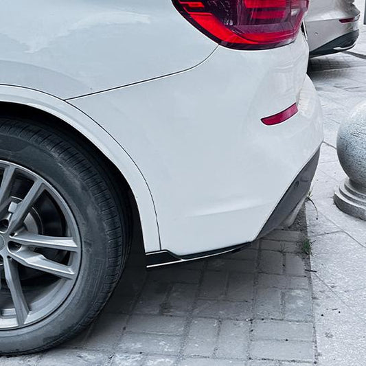 Gloss Black Rear Bumper Spats for BMW G01 X3 Pre-LCI 18-21-Carbon Factory